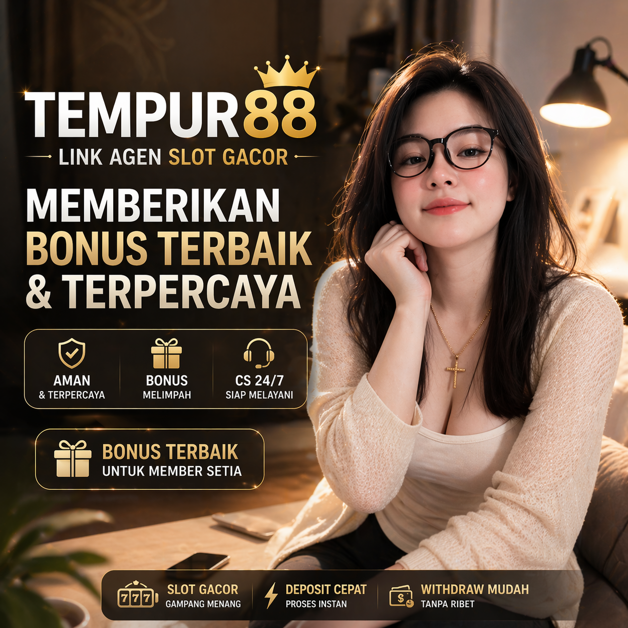 Almus 55'' Sideboard with 4 Glass Doors, 2 Large Drawers and Adjustable Shelves-232908992